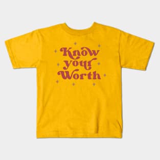 Know Your Worth Kids T-Shirt